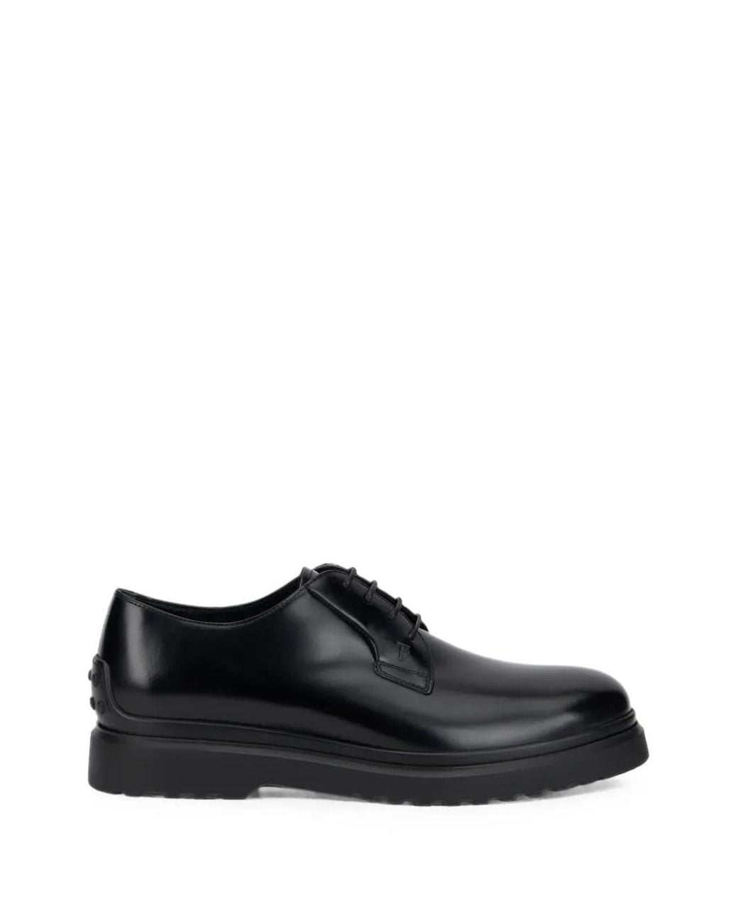 Tod's Black Lace-Up Shoes