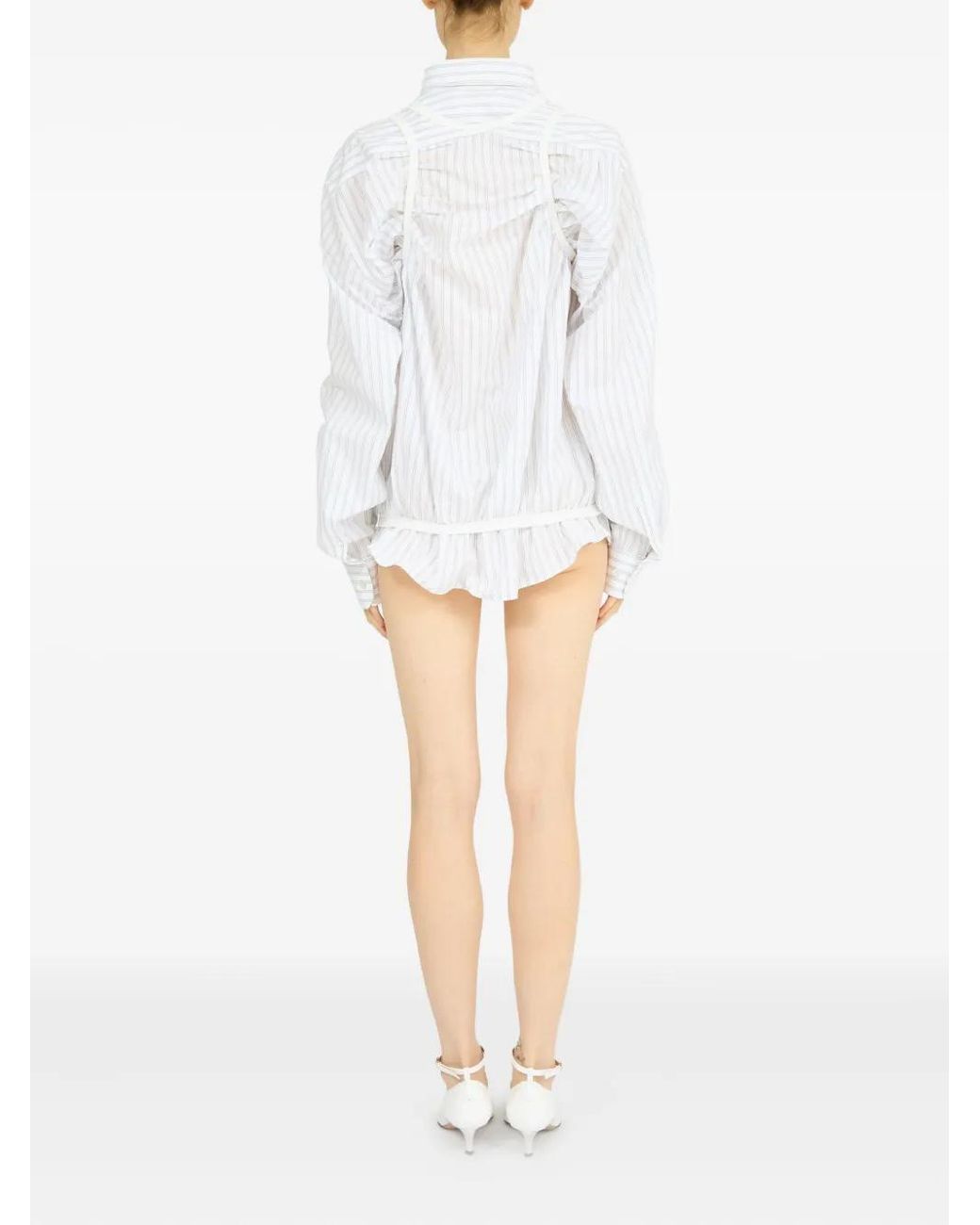 Maison Margiela White Striped Shirt