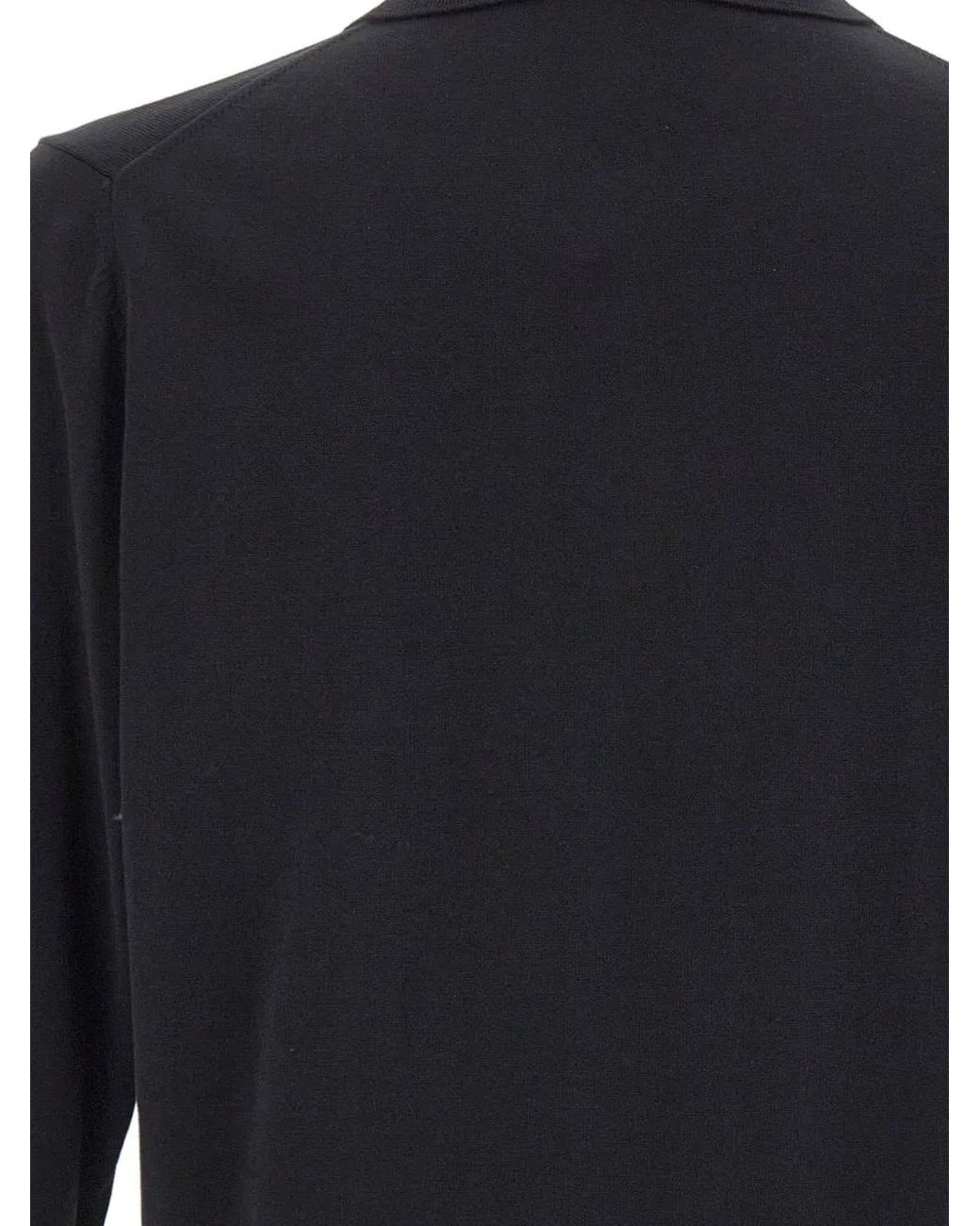 FILIPPO DE LAURENTIIS Blue Button-Fastening Polo-Collar Cardigan for men