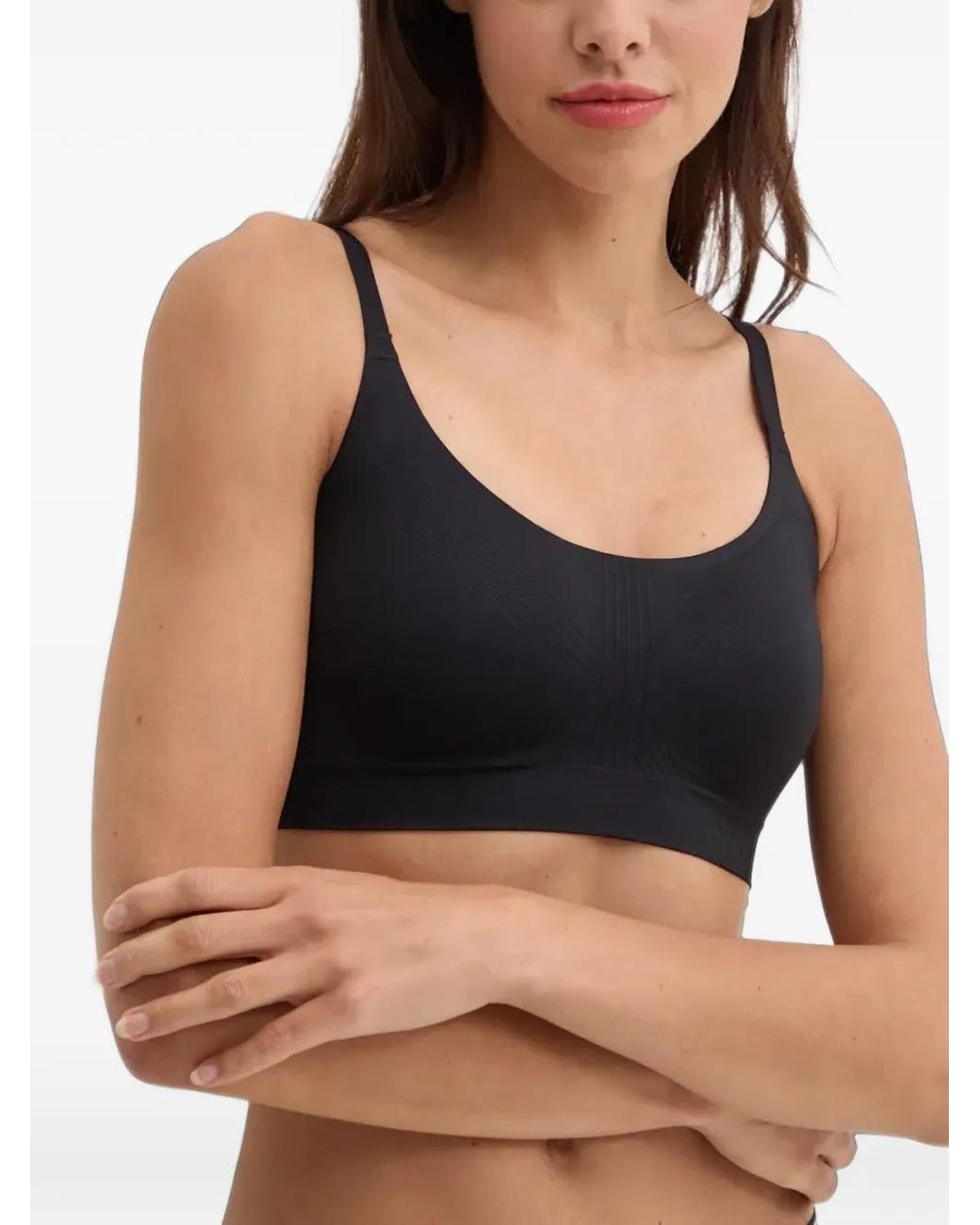 Chantelle Black Logo-Underband Sports Bra