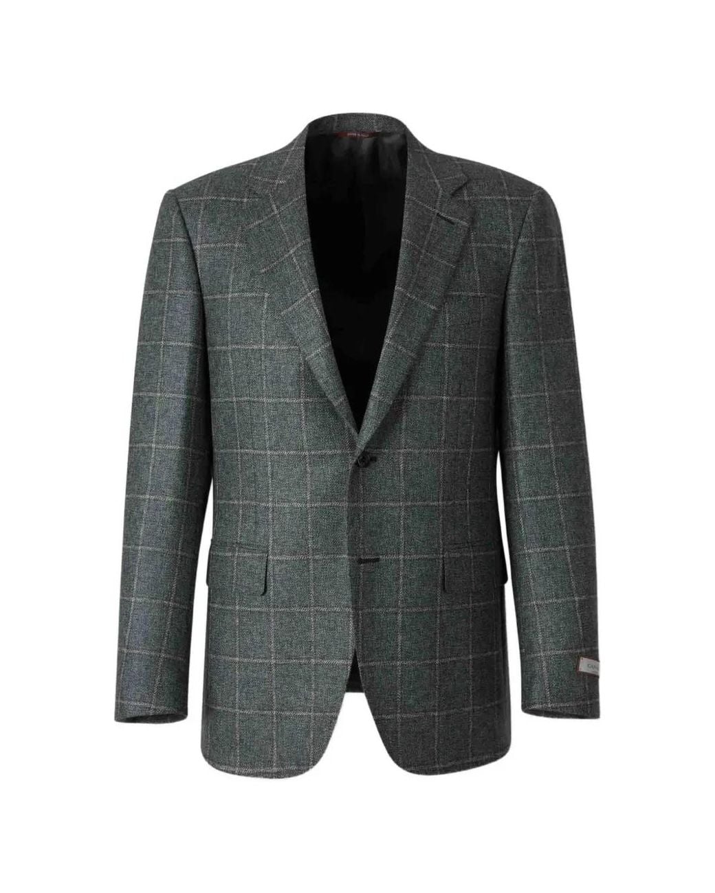 Canali Black Wool Single-Breasted Blazer for men
