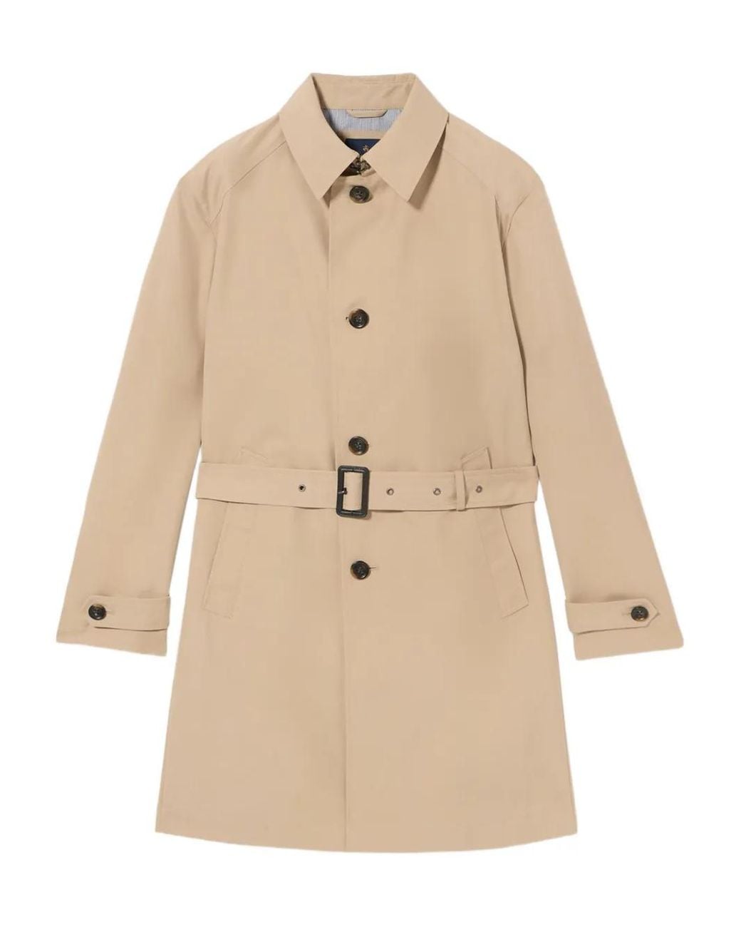 Brooks Brothers Natural Belted Trench Coat for men