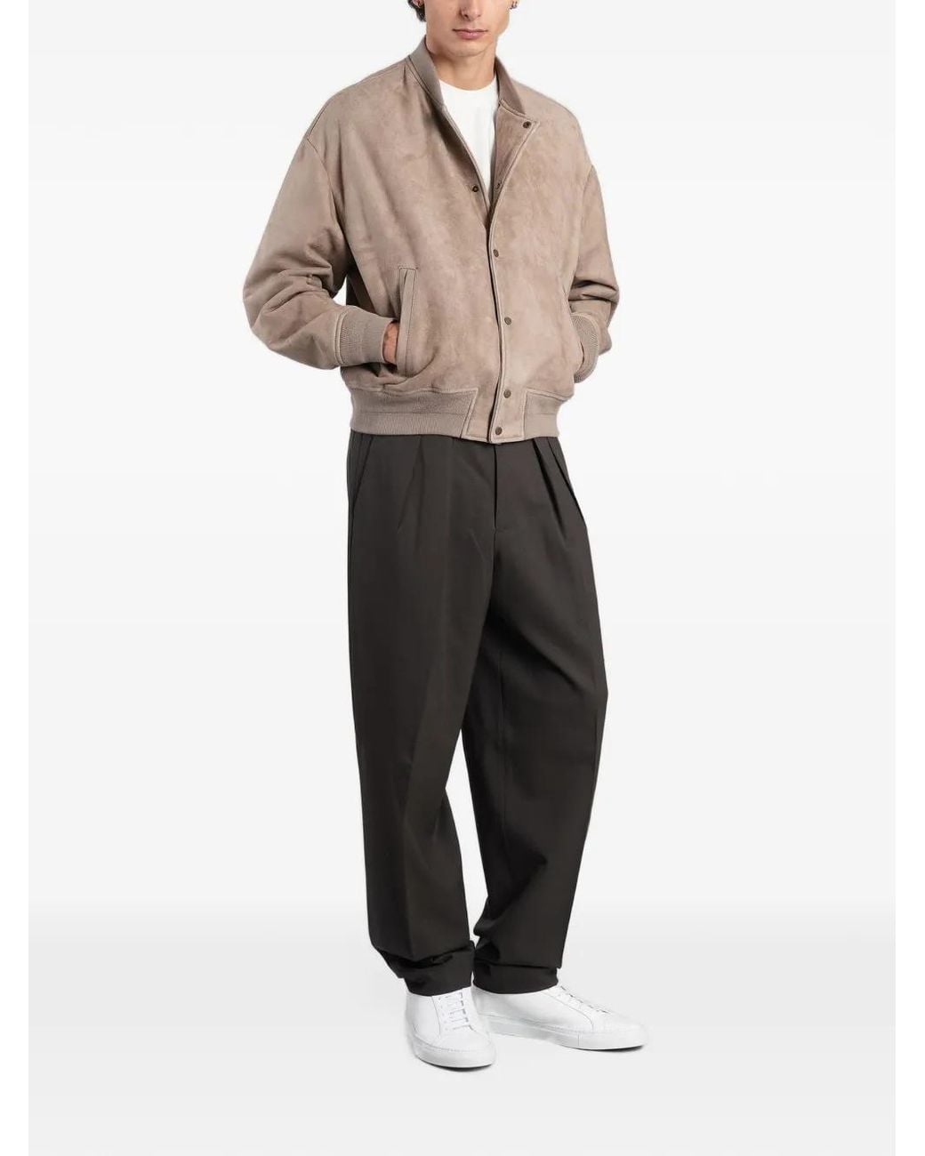 Salvatore Santoro Natural Cay Bomber Jacket for men