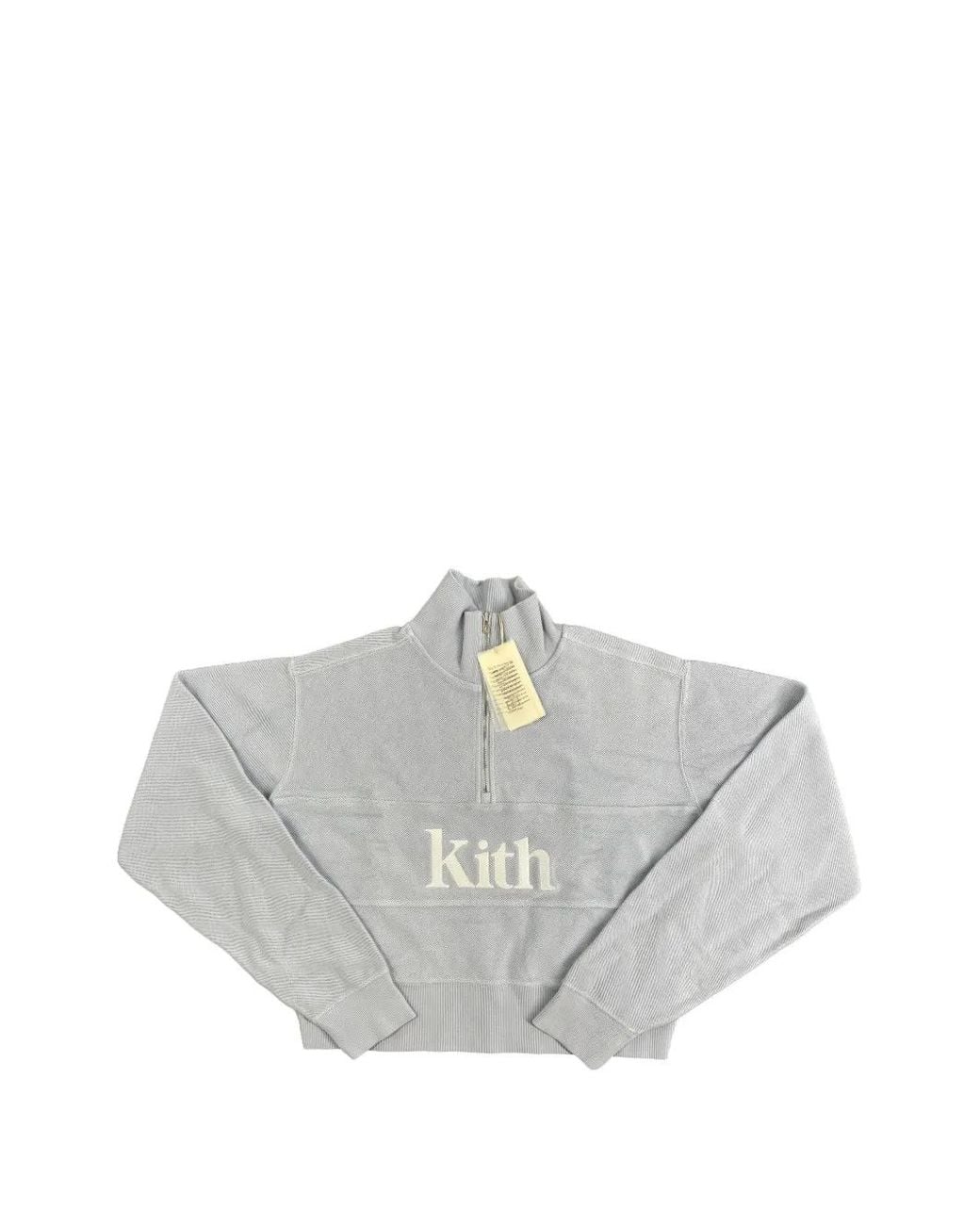 Kith White Hunter Ii Serif Quarter-Zip Sweater