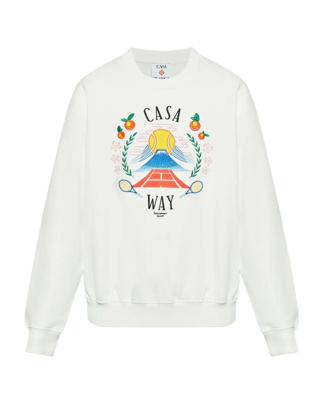 Casablanca White 'Mountain' Sweatshirt for men