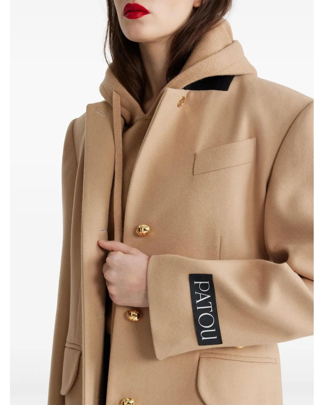 Patou Natural Tailored Coat