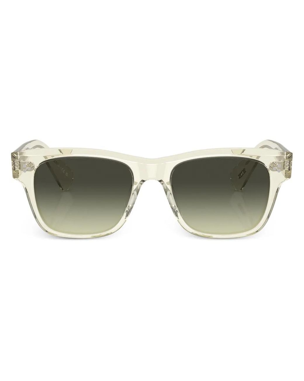 Oliver Peoples Green Birell Square-Frame Sunglasses