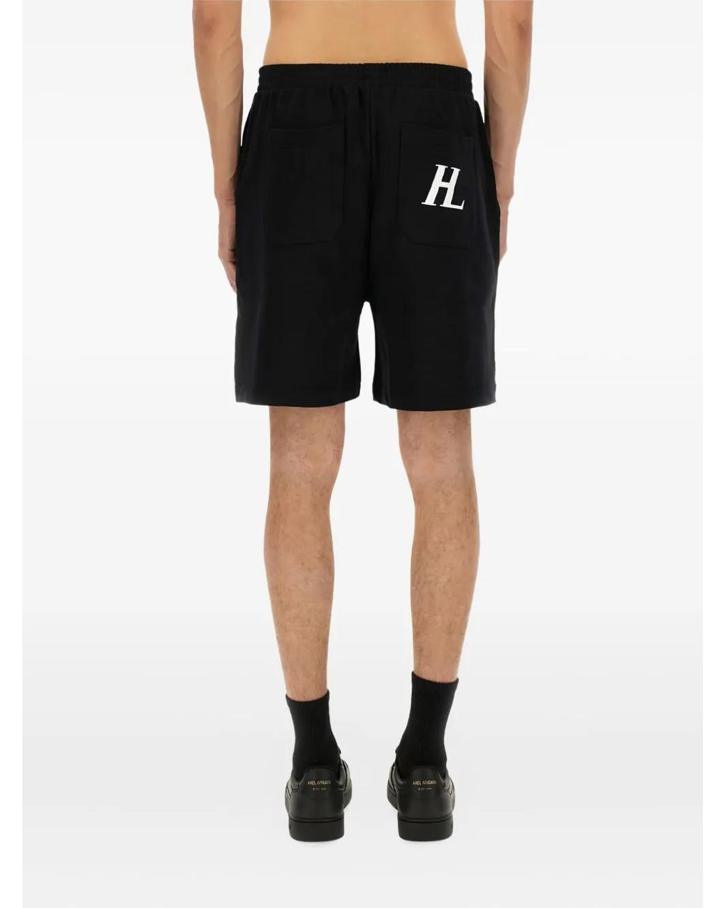 Helmut Lang Black Cotton Shorts for men