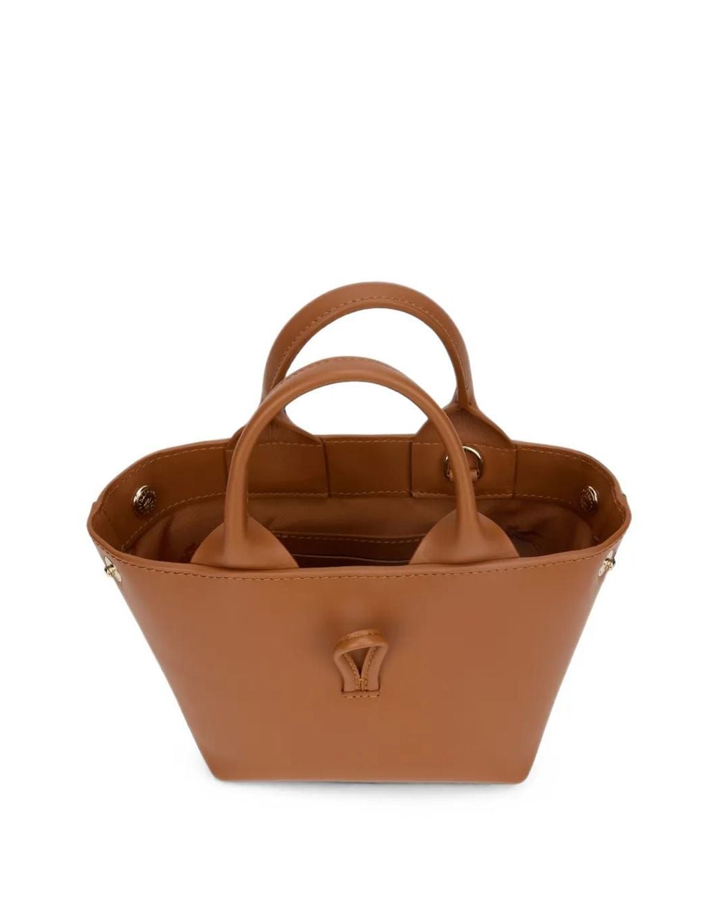 Longchamp Brown Le Roseau Xs Leather Handbag
