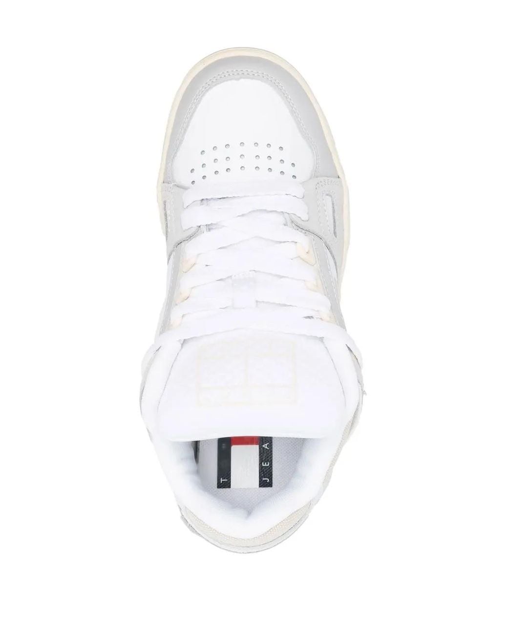 Tommy Hilfiger White Skate Leather Sneakers