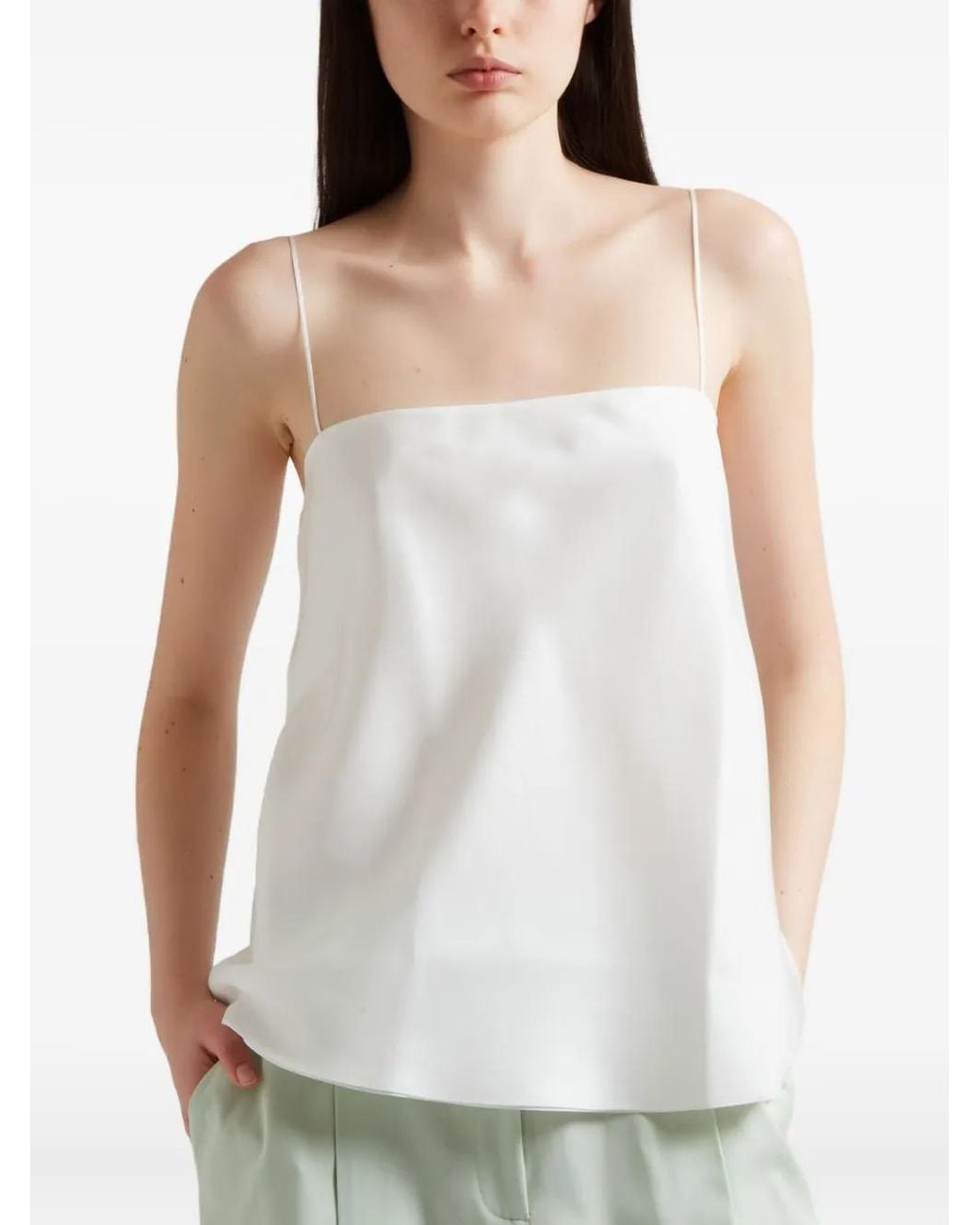 Another Tomorrow Flared Top in het White