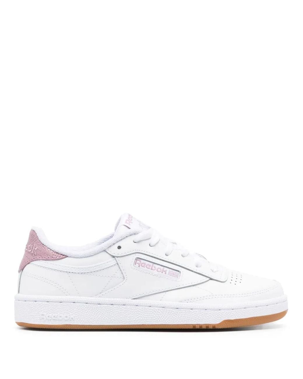Reebok White Logo Low-Top Sneakers