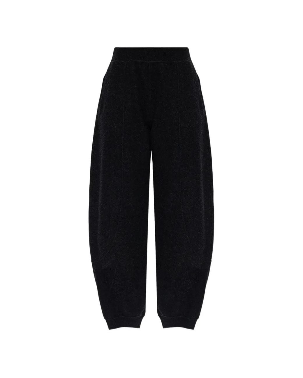 Max Mara Black Wool And Cashmere Jogging Trousers