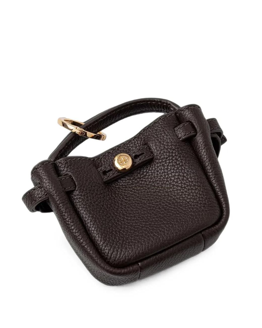 Tory Burch Black Romy Bucket Bag Charm