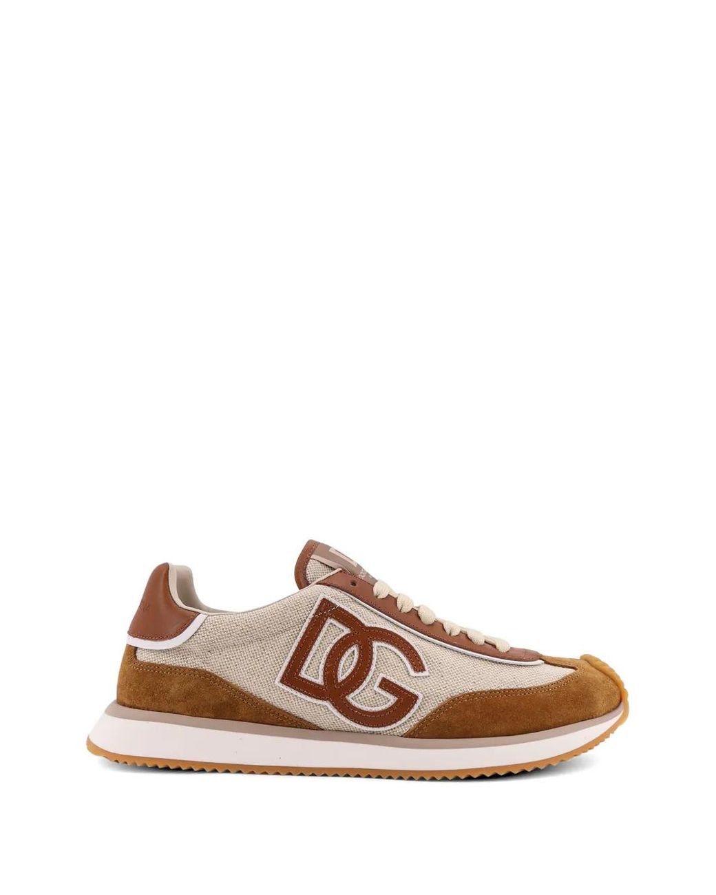 Dolce &Amp Gabbana Sneakers Dg Cushion En Toile Et Daim Dolce & Gabbana pour homme en coloris Brown