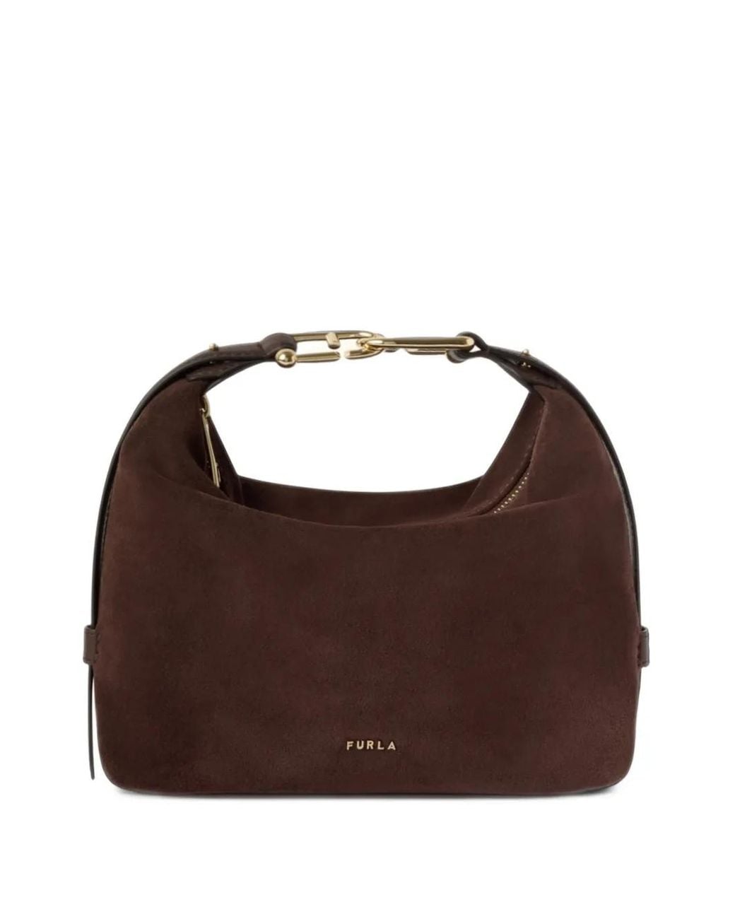 Furla Brown Logo-Link Tote Bag