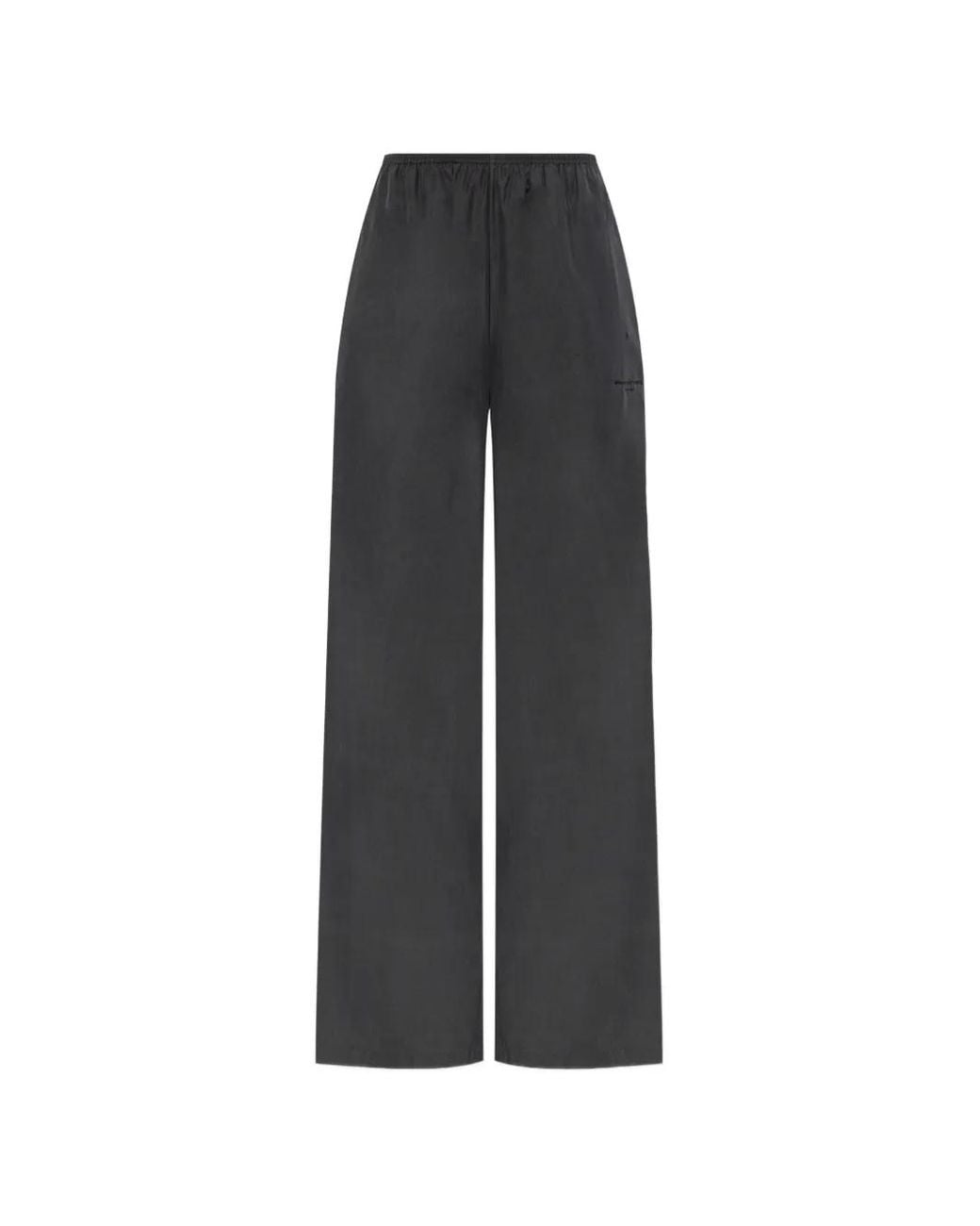 Pantalones De Chándal De Talle Medio De Seda Alexander Wang de color Black