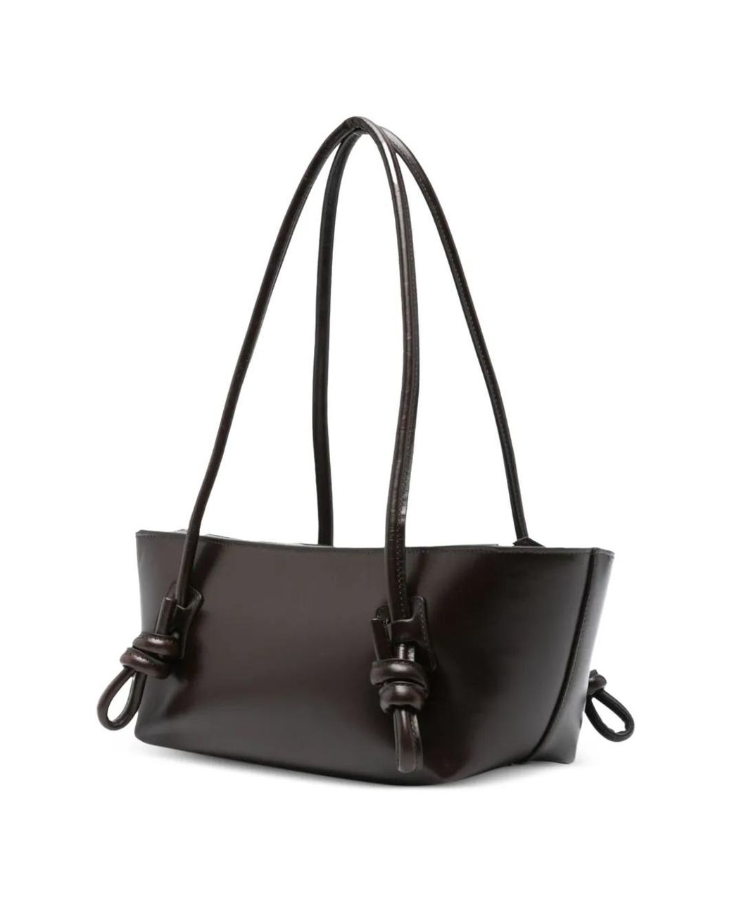 Hereu Black Fleca Leather Shoulder Bag