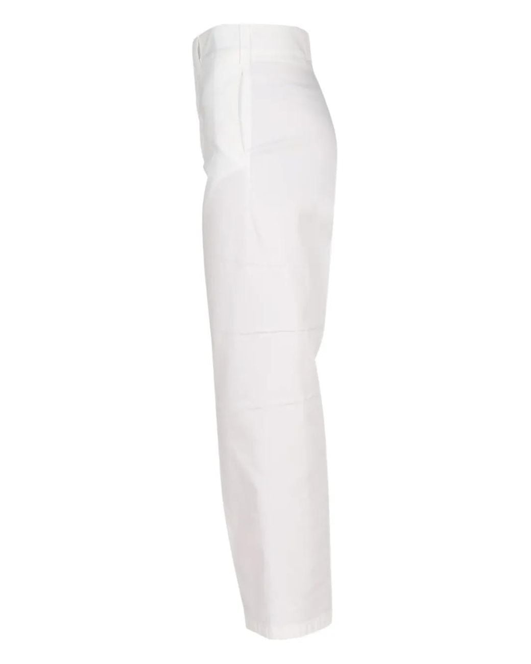 Department 5 White Concealed-Fastening Trousers