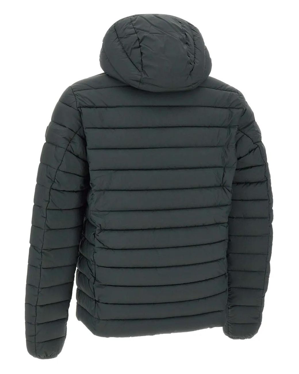 Save The Duck Gray Mito Juncus Hooded Padded Jacket for men