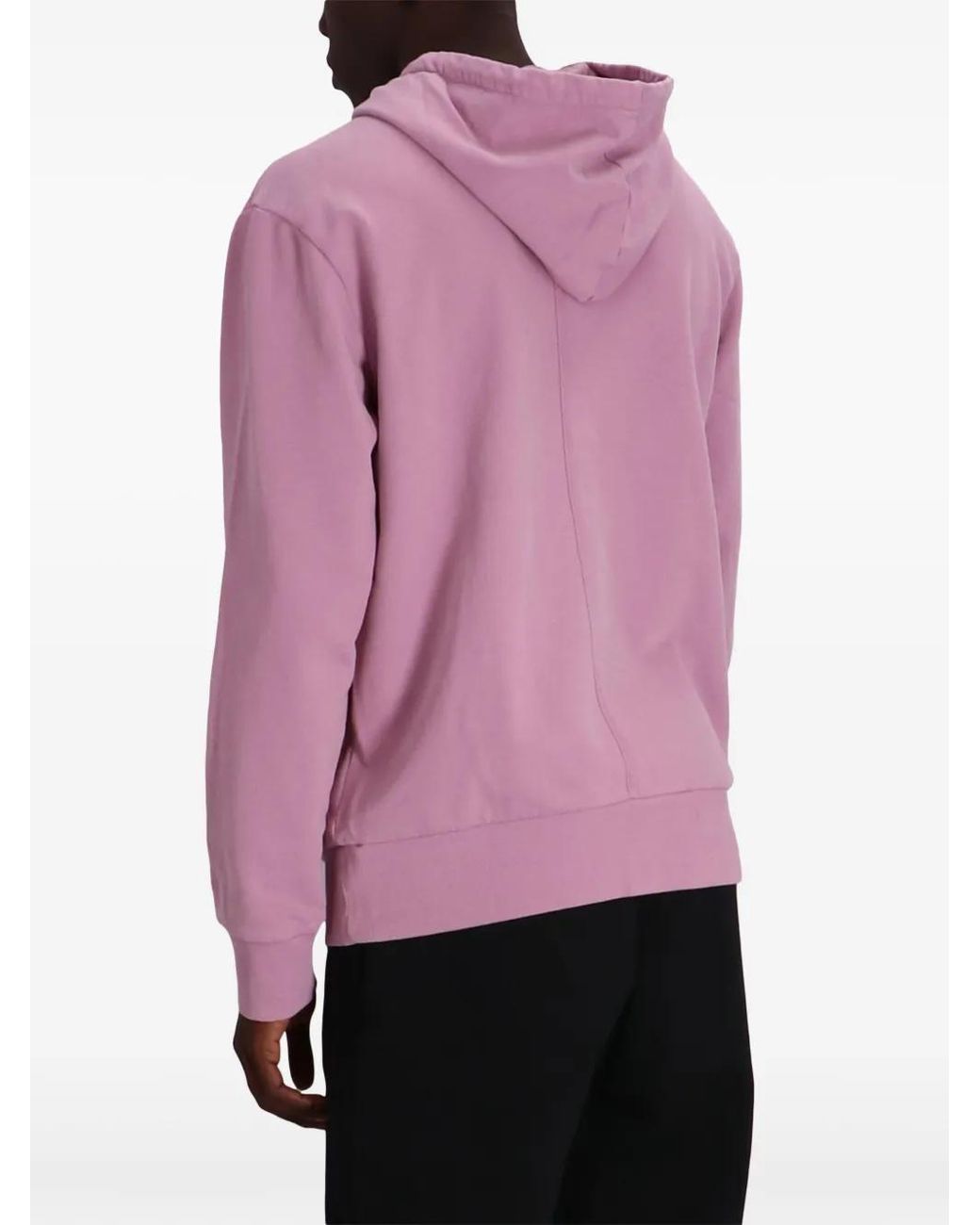 Boss Pink Logo-Print Hoodie for men