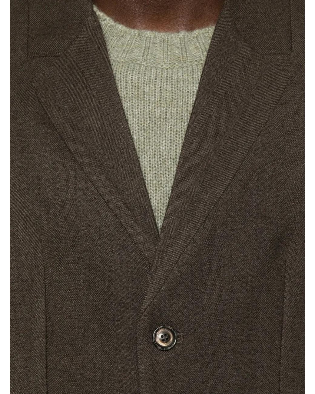 Imperial Brown Gilet À Boutonnière for men