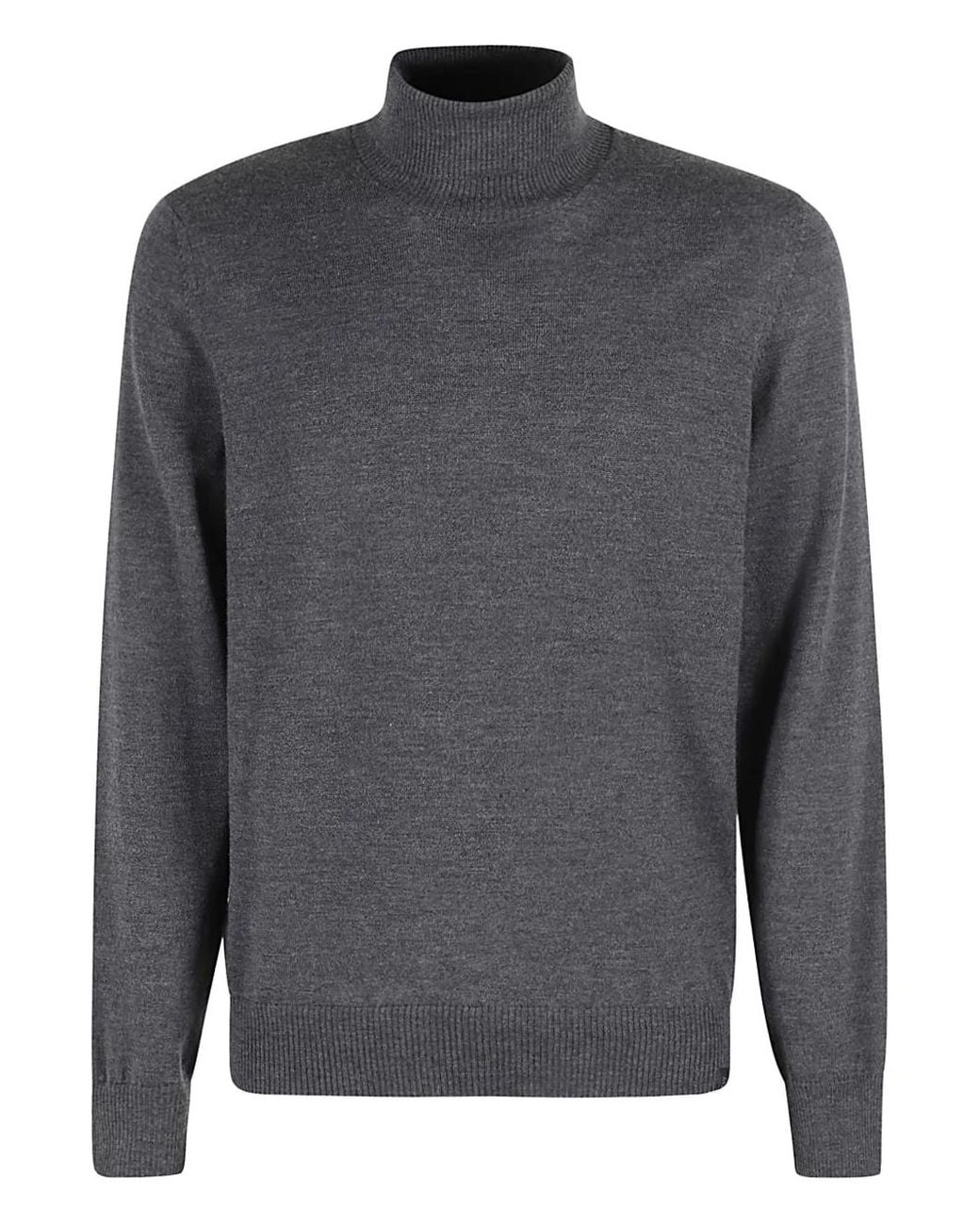 Jersey Con Cuello Vuelto Fay de hombre de color Gray
