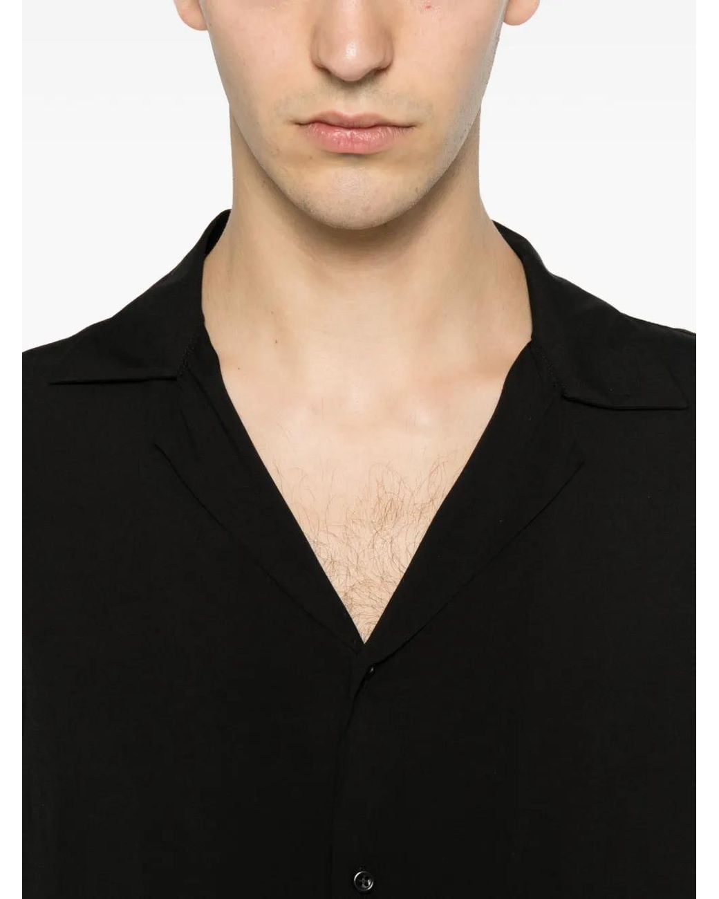 Camisa Con Cuello De Camisa MARSĒM de hombre de color Black
