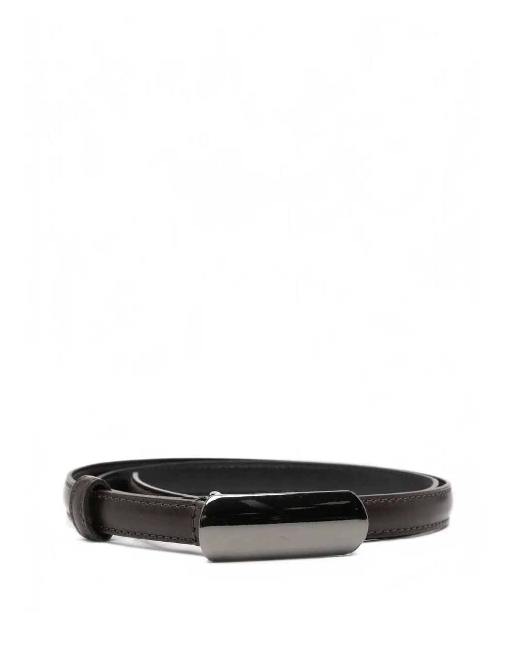 Antonelli White Plaque Leather Belt