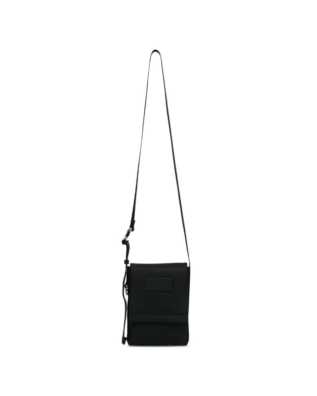 MM6 by Maison Margiela White Tracollina Numeric Logo-Patch Shoulder Bag