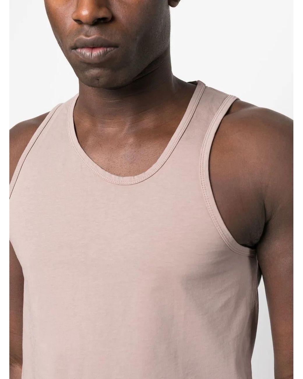 Nanushka Pink Aziz Asymmetric Tank Top for men