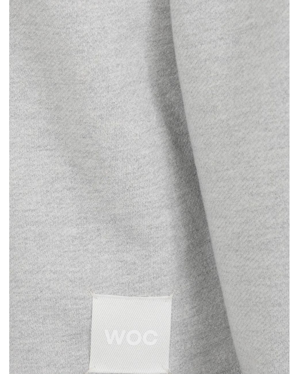Woc Gray Logo-Patch Sweatshirt for men