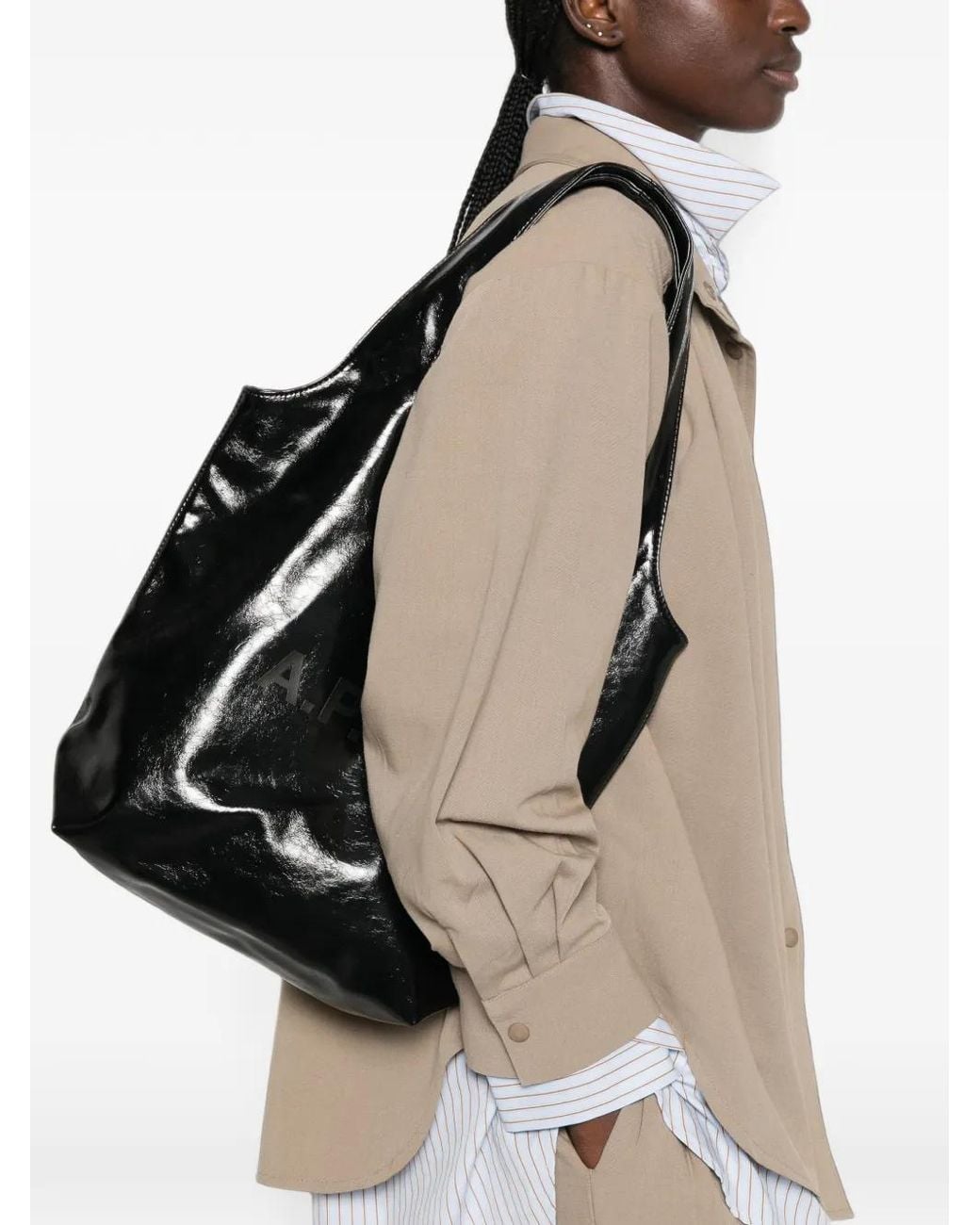 A.P.C. Black Tote Ninon Small