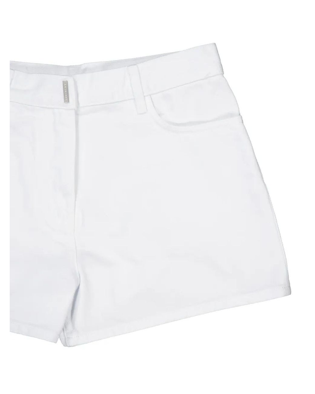 Givenchy White Slim Fit Shorts