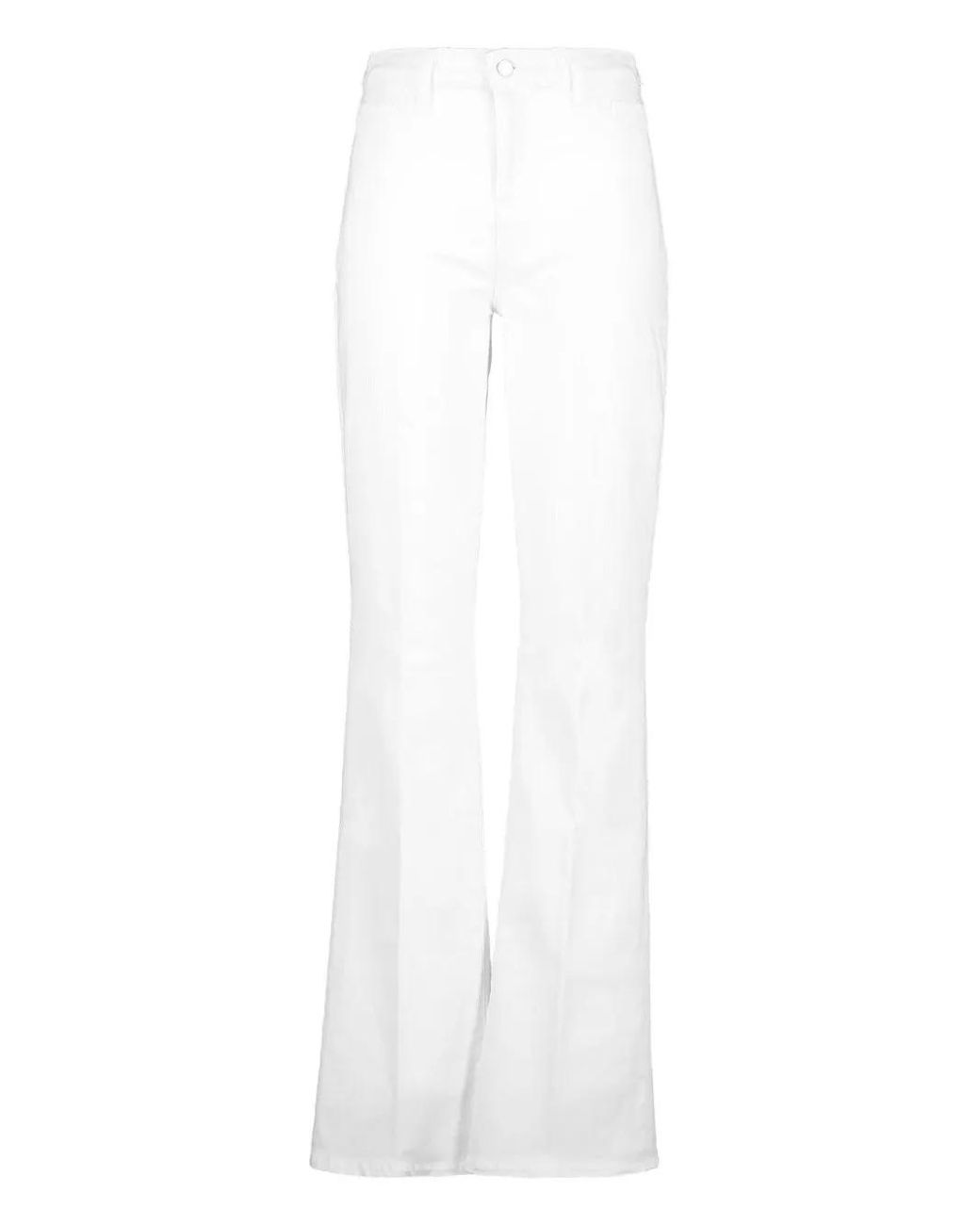 L'Agence White Ali Flared Trousers
