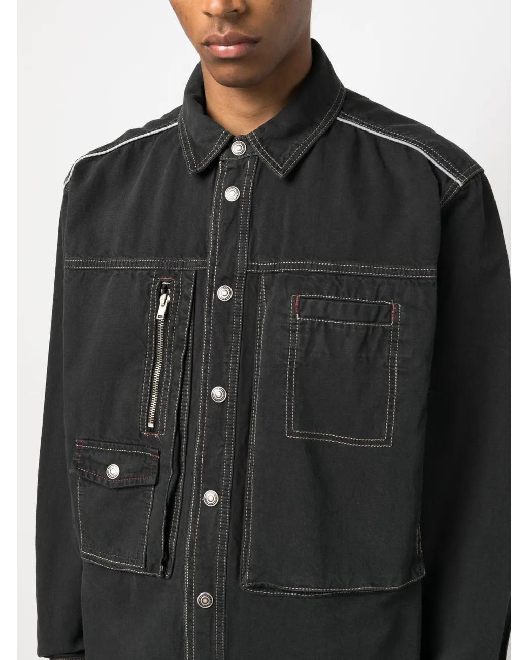 Isabel Marant Black Pascuale Shirt Jacket for men