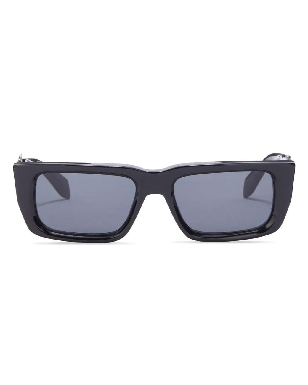 Palm Angels Blue Milford Rectangular-Frame Sunglasses