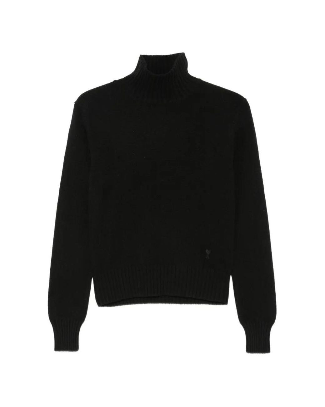 AMI Black Pull À Logo Ami De Coeur