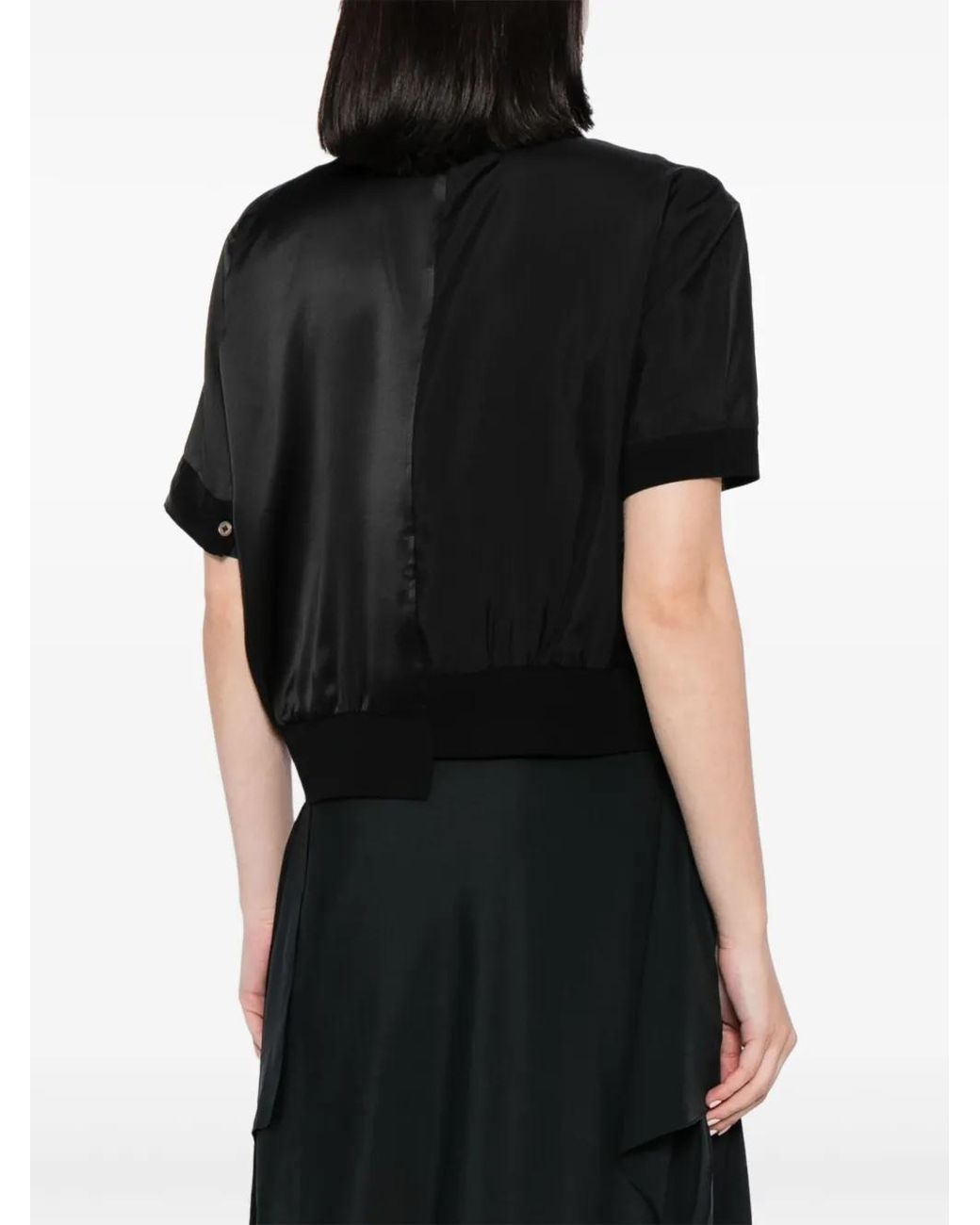 Camisa Con Botones Y Cuello En V JNBY de color Black