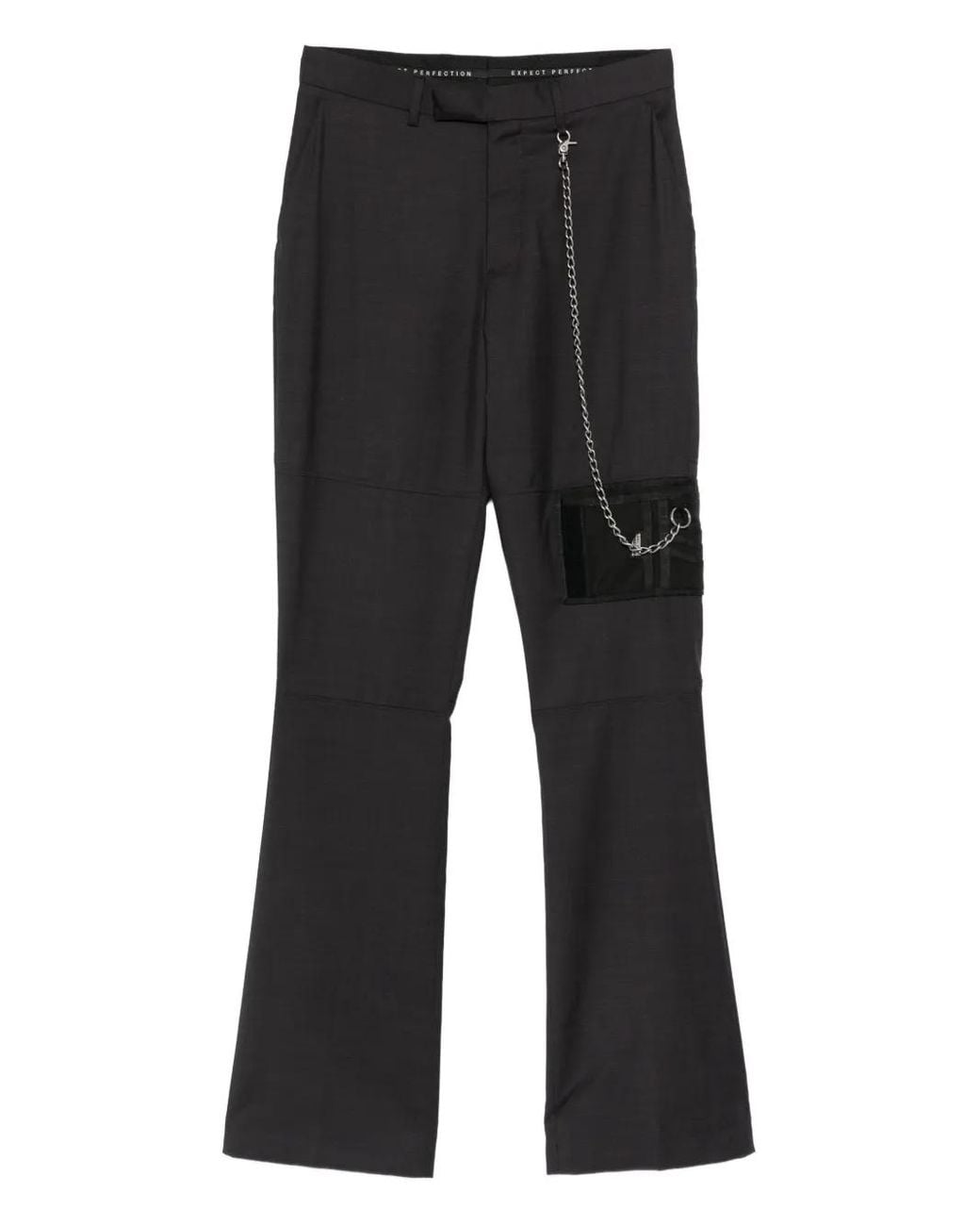 Martine Rose Black Chain-Detail Trousers for men