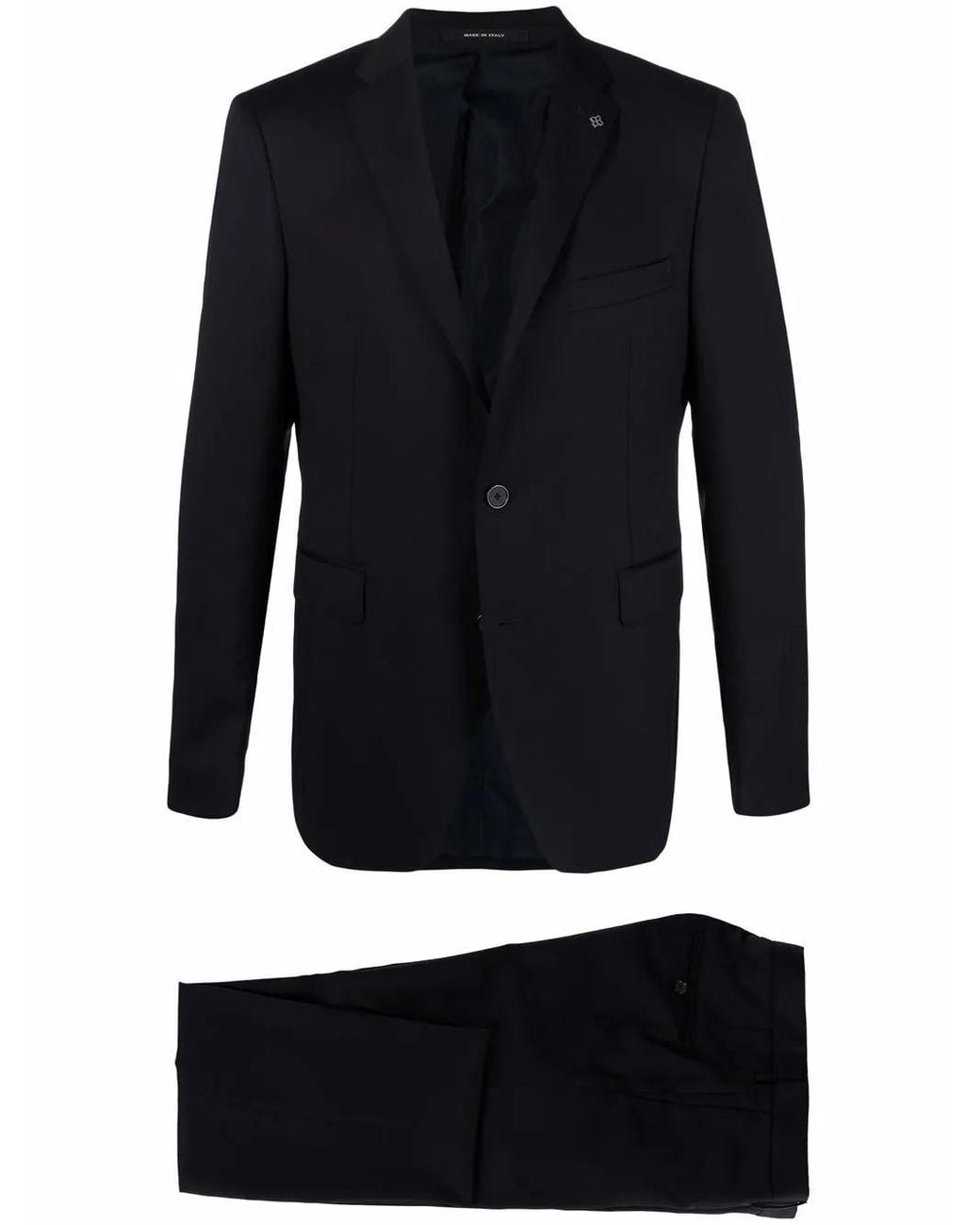 Tagliatore Blue Fitted Single-Breasted Suit for men