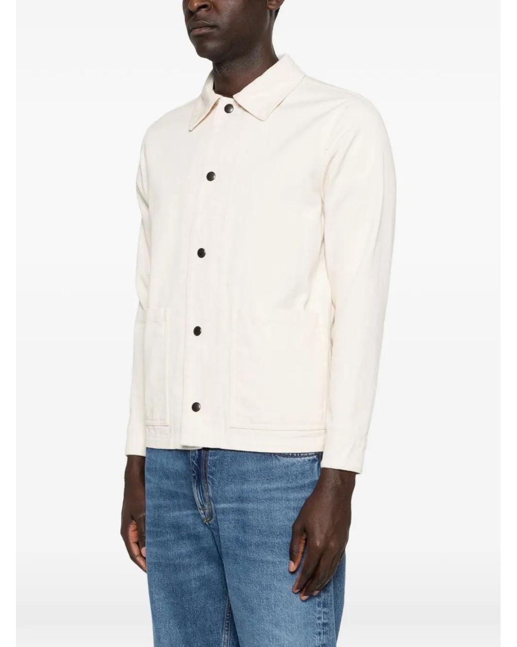 Aspesi White Buttoned Jacket for men
