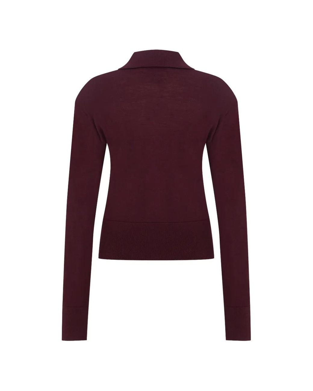MEGUSTA Purple Polo En Maille Matelassée