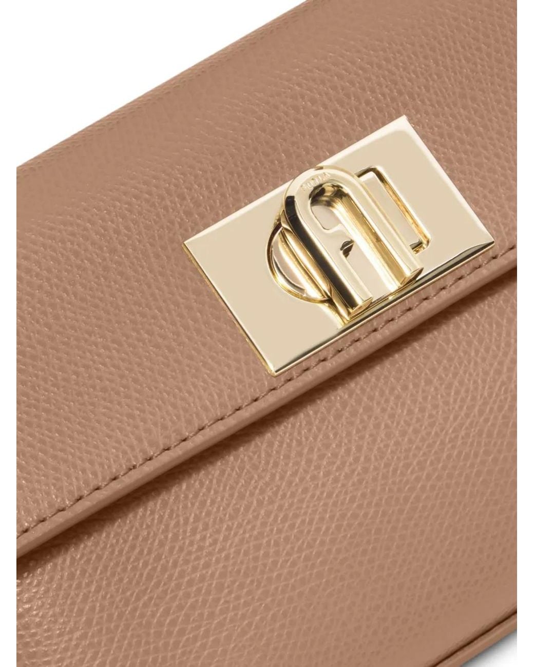 Furla Brown Mini Top-Handle Crossbody Bag