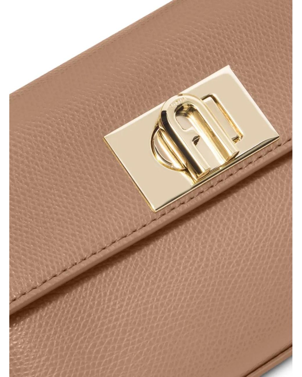 Furla トップハンドル ショルダーバッグ ミニ Brown