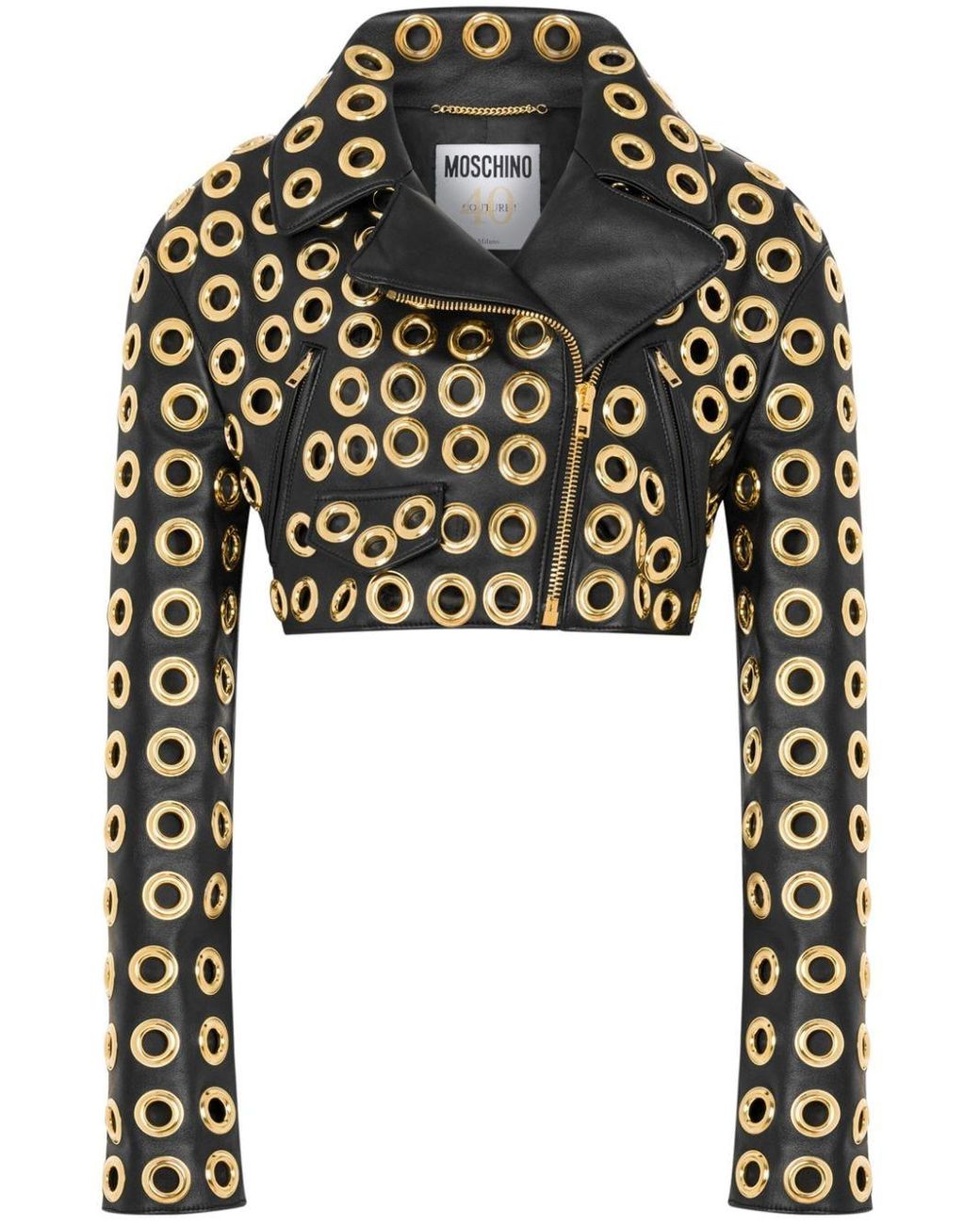moschino-black-Eyelet-