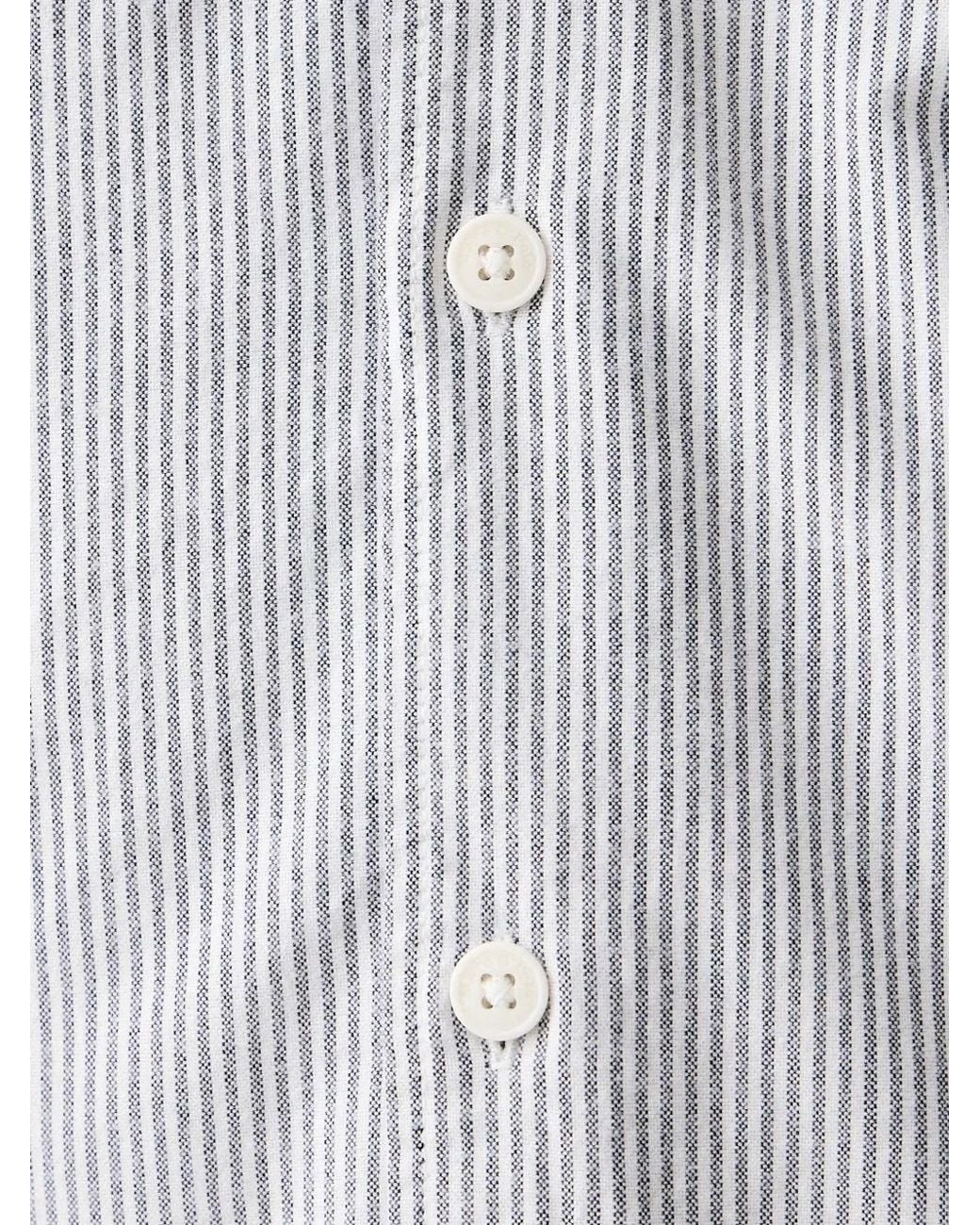 Marc O' Polo Gray Chemise À Rayures Verticales Et À Poches Plaquées for men