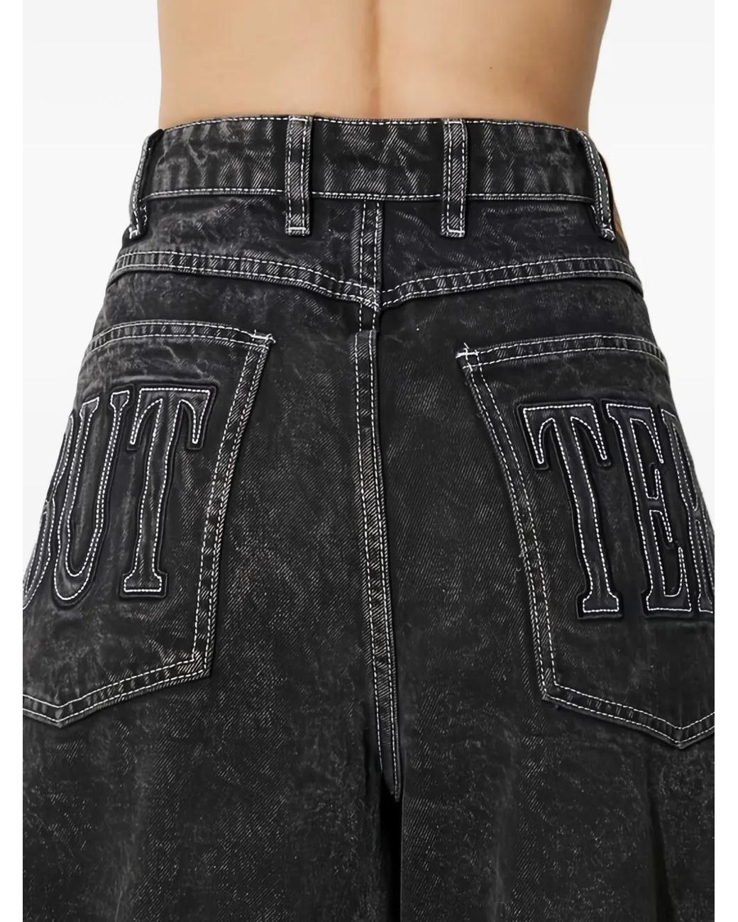 Butter Goods Black Embroidered Jeans