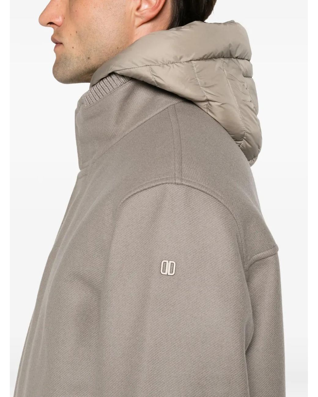 DUNO Natural Hooded Layered Coat for men