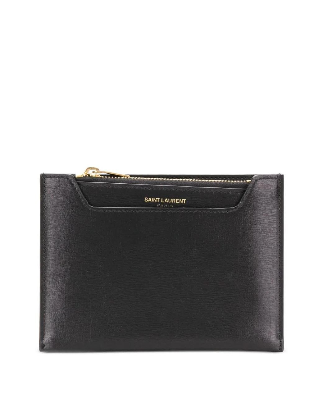 Saint Laurent Black Mini Pouch Cardholder Pouch